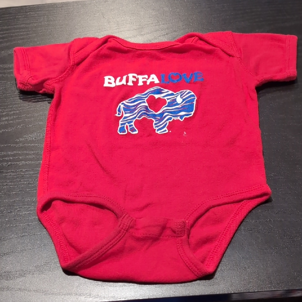 Rabbit Skins Red BuffaLove Baby Bodysuit